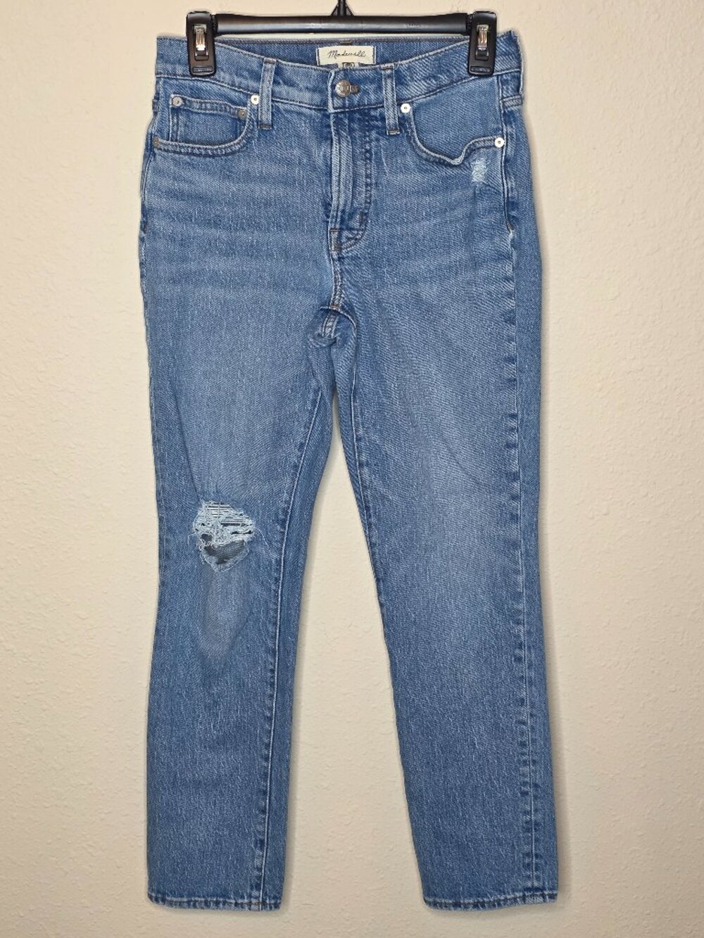Madewell "The Perfect Vintage" Mid-Rise, Distressed Women's Jean, Size 25 - Picture 1 of 11